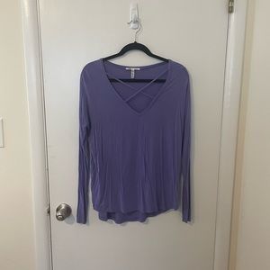 Long sleeve, super soft tee, loose fit, casual top